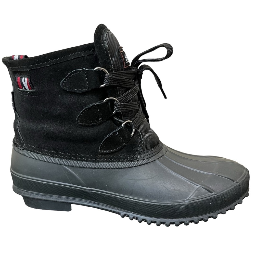 Khombu Women’s Short Winter Boots - Black Suede
